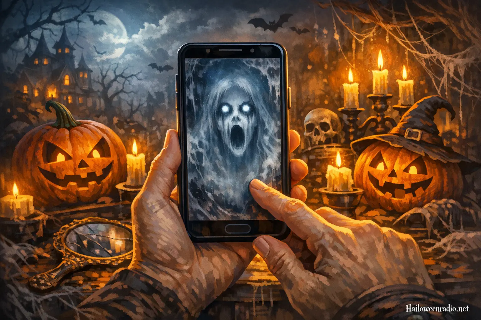 How to create a 'haunted' mirror using a smartphone