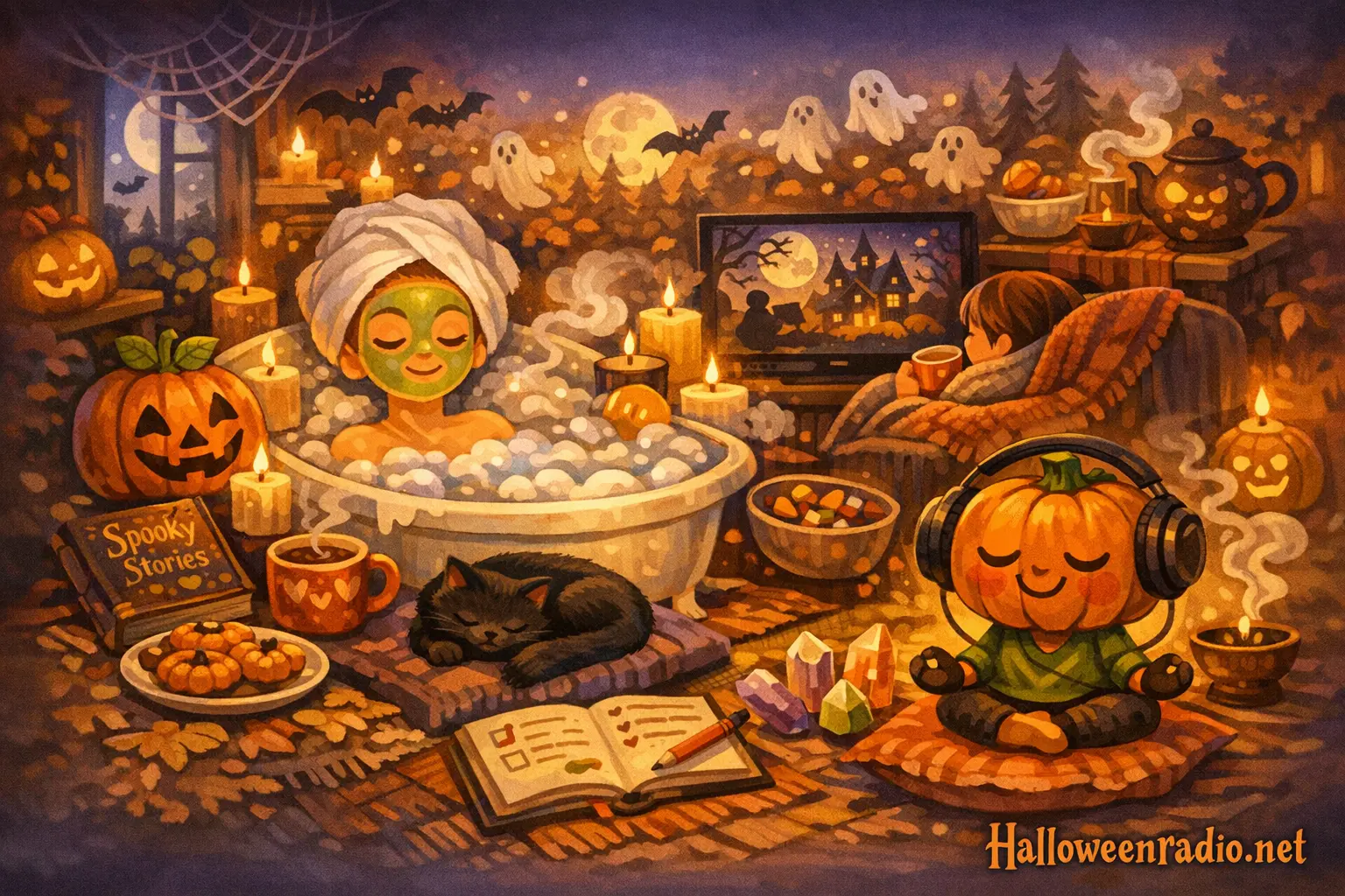 Halloween self-care ideas for people who feel overwhelmed by October