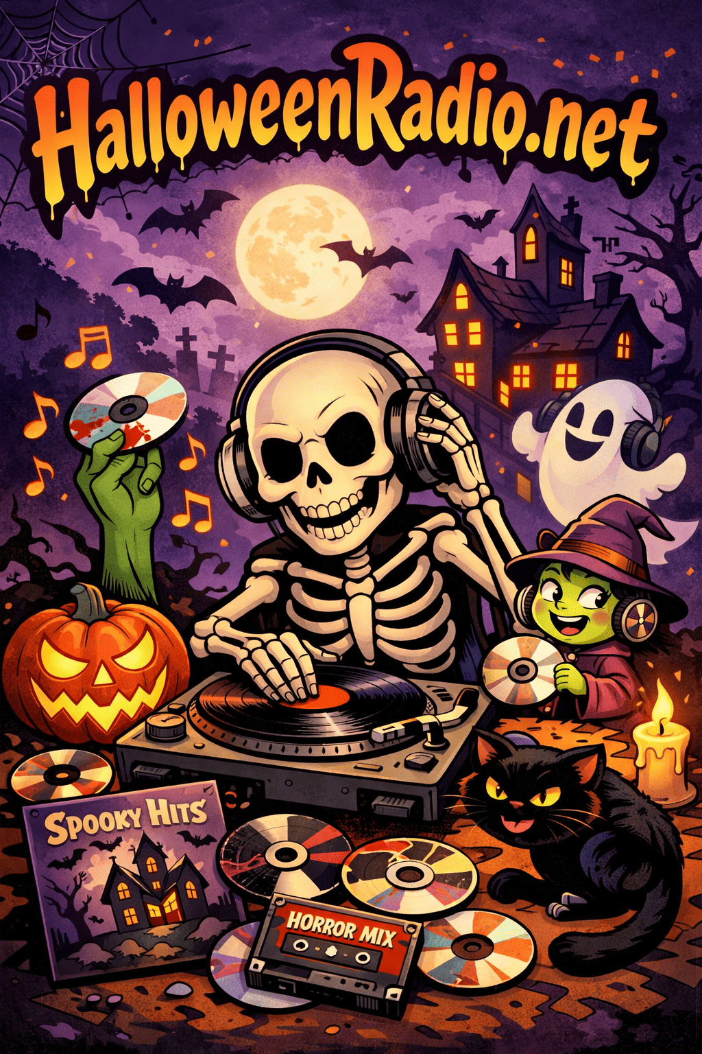 Skeleton deejay
